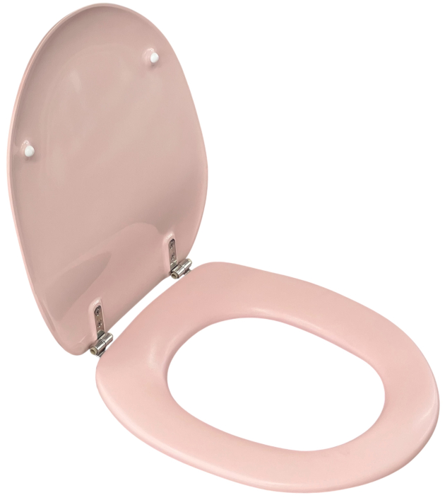 SANIBEL LUXE WC-Sitz MAGNOLIA ROSA mit Edelstahlscharnieren Toilettensitz WC-Brille WC-Deckel