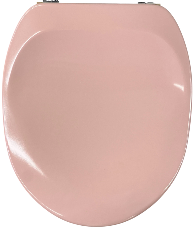 SANIBEL LUXE WC-Sitz SUNSET ROSA mit Edelstahlscharnieren Toilettensitz WC-Brille WC-Deckel