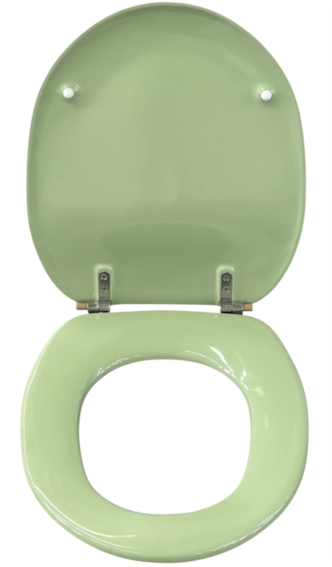 SANIBEL LUXE WC-Sitz EVERGREEN Altfarbe mit Edelstahlscharnieren Toilettensitz WC-Brille WC-Deckel