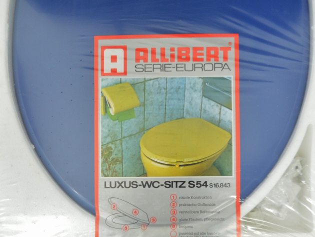 ALLIBERT LUXUS S54 WC-Sitz Toilettensitz WC-Brille WC-Deckel Sorrento-Blau