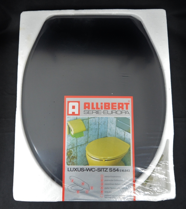 ALLIBERT LUXUS S54 WC-Sitz Toilettensitz WC-Brille WC-Deckel Schwarz