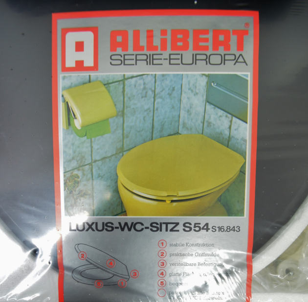 ALLIBERT LUXUS S54 WC-Sitz Toilettensitz WC-Brille WC-Deckel Schwarz