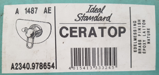 Ideal Standard Ceratop Griff Hebel für Bad-Armaturen Edelmessing