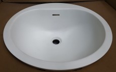 SCHOCK flushmount bathroom sink 932A titan white
