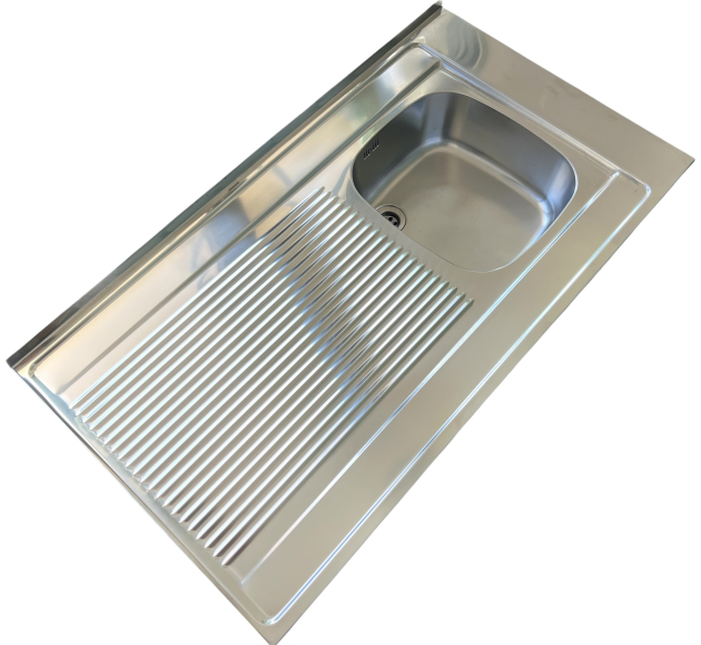 FRANKE Auflagespüle 110 x 60 cm Becken-Rechts Edelstahl