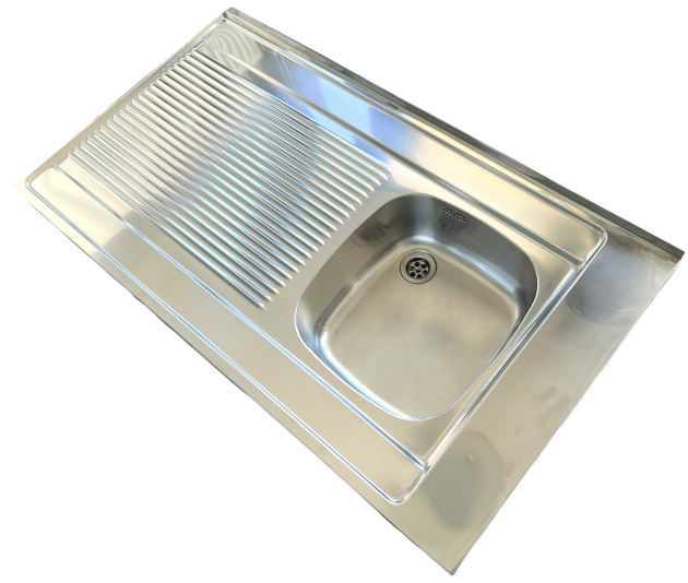 FRANKE Auflagespüle 110 x 60 cm Becken-Rechts Edelstahl