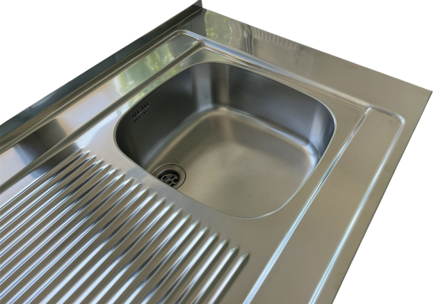 FRANKE Auflagespüle 110 x 60 cm Becken-Rechts Edelstahl