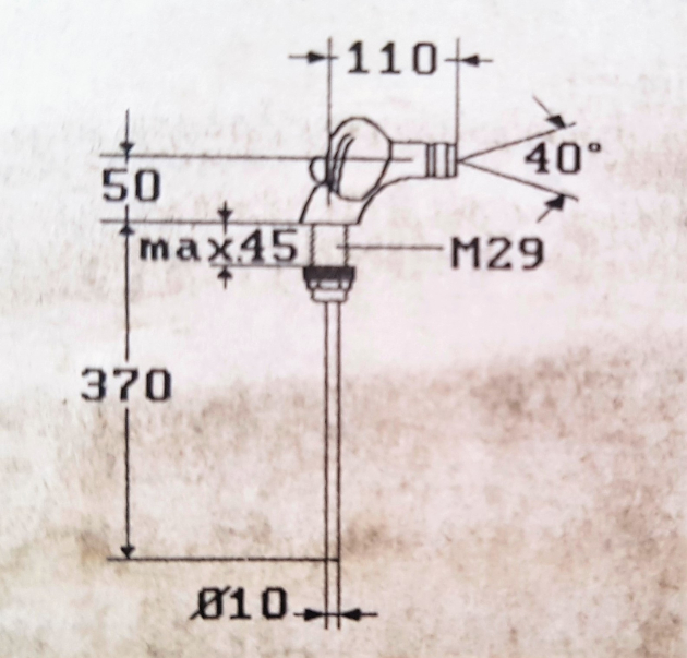 KWC NEOSTAR Bidetarmatur Sitzwaschbecken-Armatur Chrom-Braun