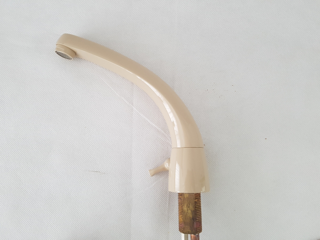 KWC 3-Loch-Armatur Waschbeckenarmatur Hell-Beige CREME