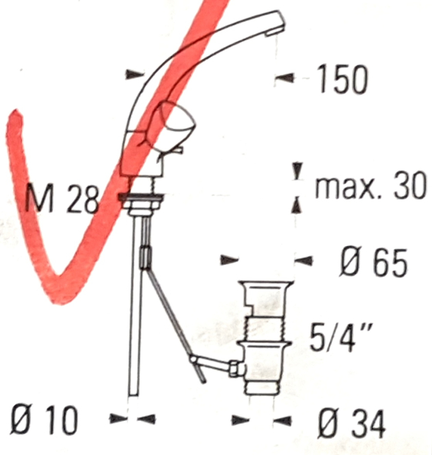 KWC NEOSTAR Küchenarmatur Chrom-Braun