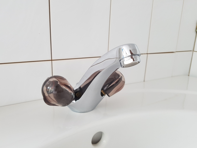 KWC NEOSTAR Zweigriff Waschtischarmatur Chrom/Braun