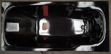 KALDEWEI Sanistar 377 Badewanne 170x80 Schwarz m. Griffbohrungen