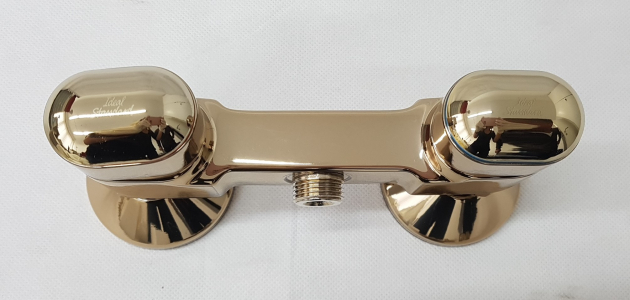 Dualux Duscharmatur Brausebatterie Edelmessing