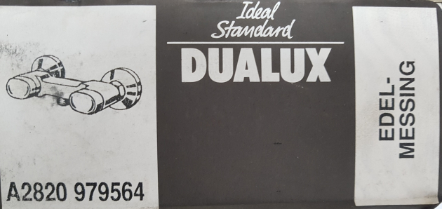 Dualux Duscharmatur Brausebatterie Edelmessing