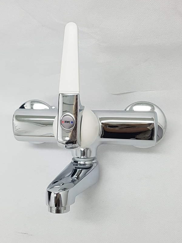 KWC Neodomo Auslauf Wand-Armatur Küchenarmatur Chrom-Weiss