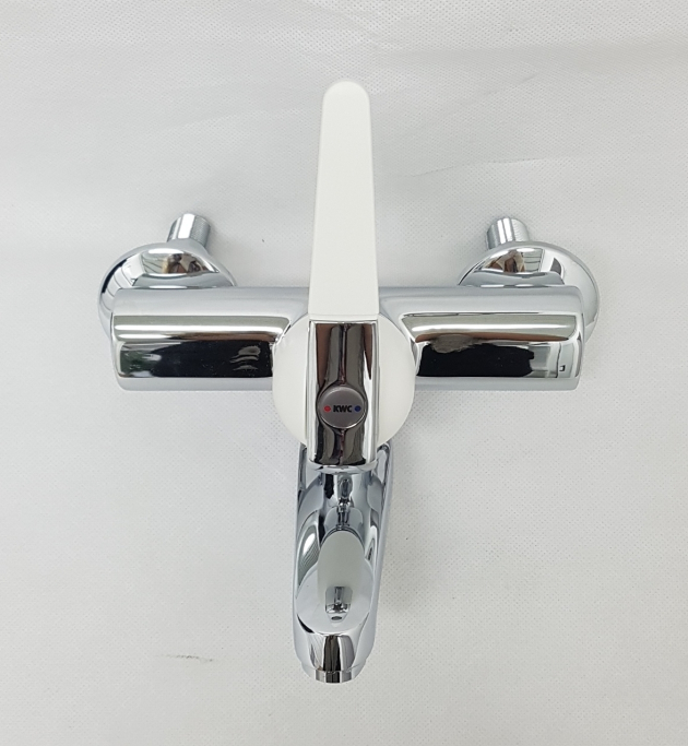 KWC Neodomo Auslauf Wand-Armatur Küchenarmatur Chrom-Weiss