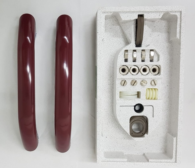 KALDEWEI Badewannengriffe Haltegriffe Wannengriffe 2er Set RUBINROT