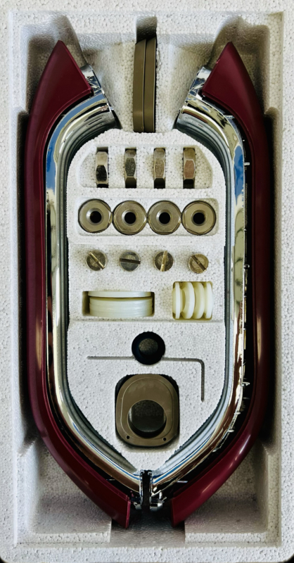 KALDEWEI Badewannengriffe Haltegriffe Wannengriffe 2er Set RUBINROT