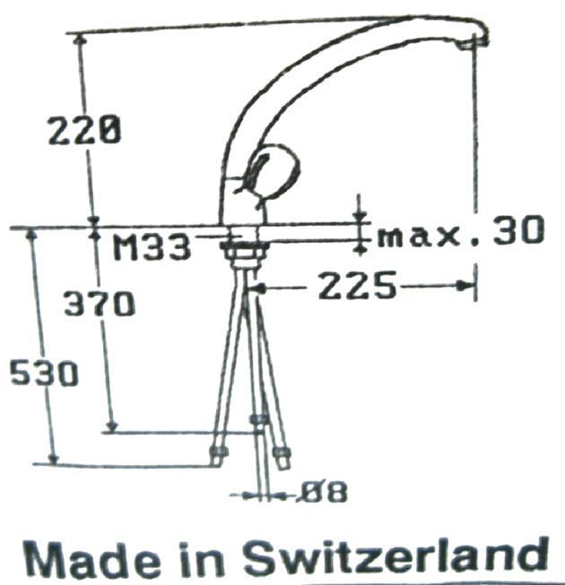 KWC NEOVERSO Küchenarmatur Niederdruckarmatur Mocca Braun Küchenmischer Braun, Armatur für Boiler, Armatur für Untertischgerät, Spülenarmatur KWC