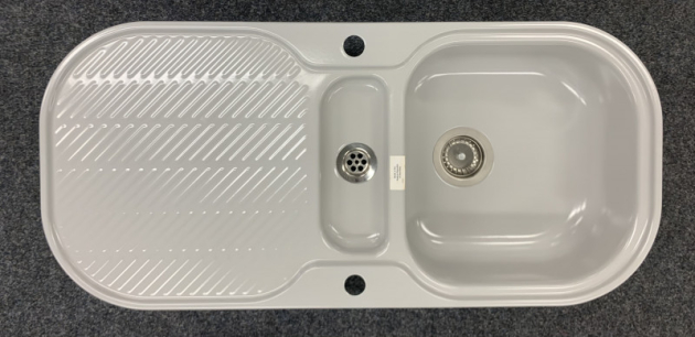 TEKA König Spüle Manhattan Grau 99,6 x 46,2 cm Reversibel