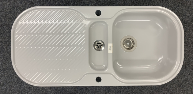 TEKA König Spüle Manhattan Grau 99,6 x 46,2 cm Reversibel