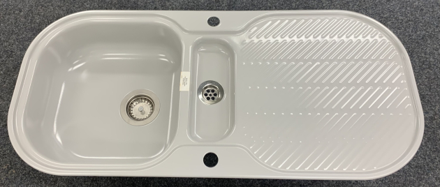 TEKA König Spüle Manhattan Grau 99,6 x 46,2 cm Reversibel