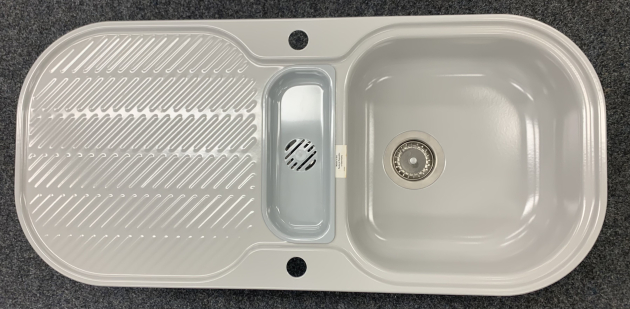 TEKA König Spüle Manhattan Grau 99,6 x 46,2 cm Reversibel