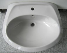 NOVO-BOCH bathroom sink Manhattan-Grau 65x54 cm
