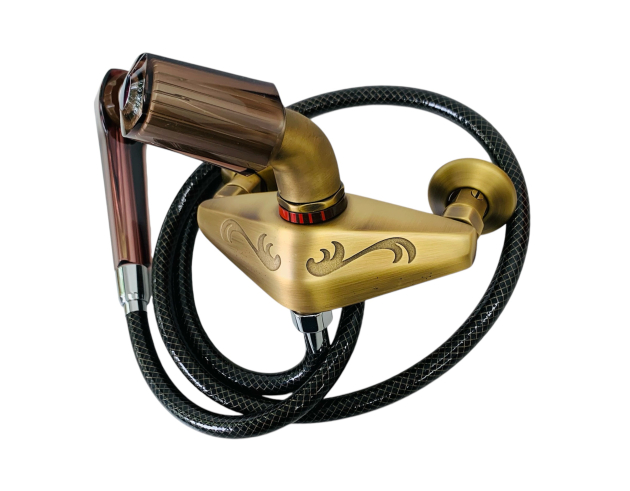 Egro Duschwannenarmatur Armatur Bronze Schweizer Anschlüsse