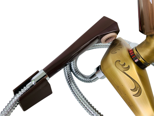 Egro Duschwannenarmatur Armatur Bronze Schweizer Anschlüsse