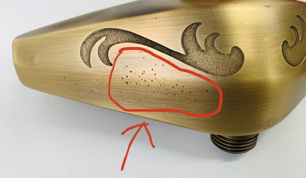 Egro Duschwannenarmatur Armatur Bronze Schweizer Anschlüsse