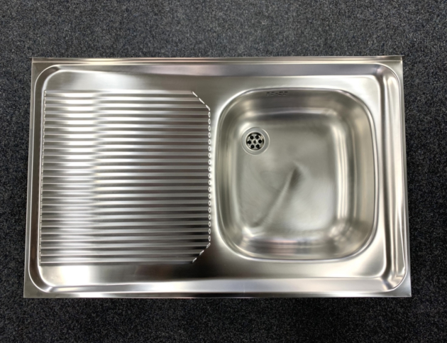 BLANCO Auflage-Spüle ES 80x50 cm Edelstahl Becken-Rechts Küchenspüle Einbauspüle