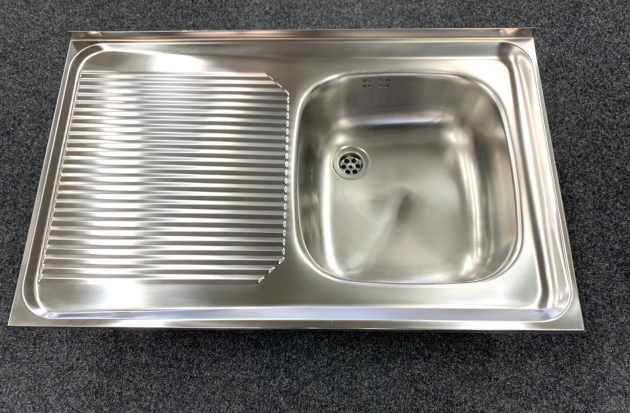 BLANCO Auflage-Spüle ES 80x50 cm Edelstahl Becken-Rechts Küchenspüle Einbauspüle