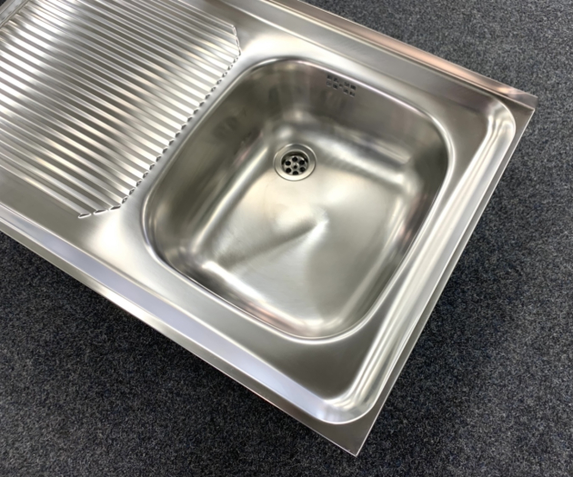 BLANCO Auflage-Spüle ES 80x50 cm Edelstahl Becken-Rechts Küchenspüle Einbauspüle