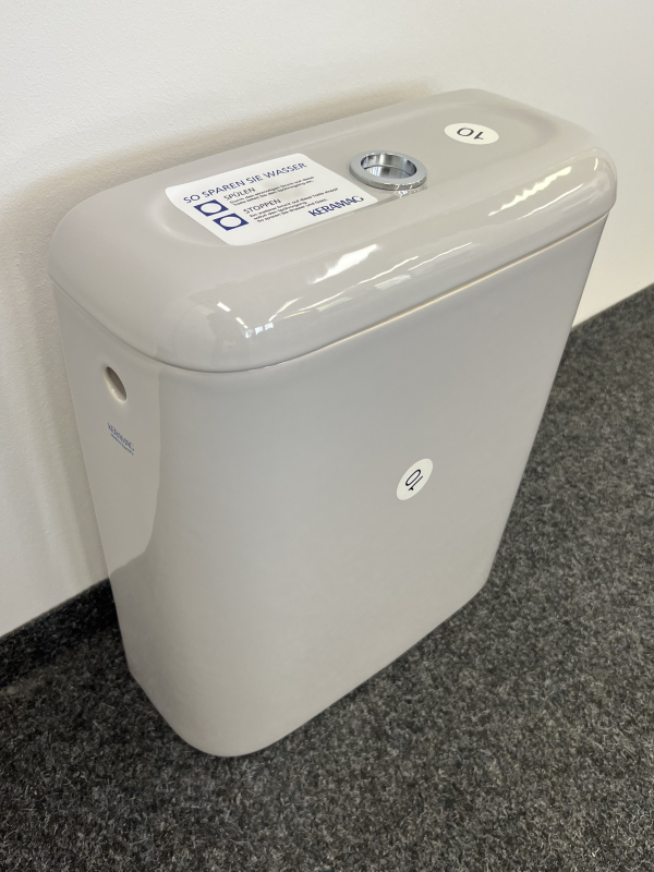 KERAMAG Courreges Keramik-Spülkasten Einlauf hinten/Links/Rechts Manhattan Grau