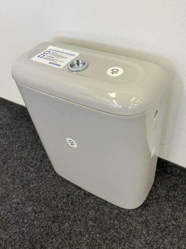 KERAMAG Courreges Keramik-Spülkasten Einlauf hinten/Links/Rechts Manhattan Grau