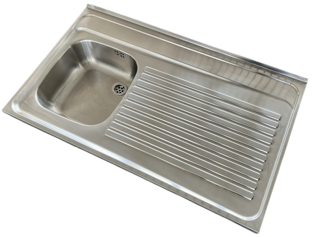 BLANCO Auflage-Spüle 100x60 cm Edelstahl Becken-Links