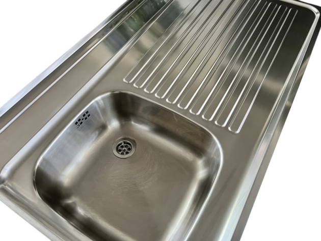 BLANCO Auflage-Spüle 100x60 cm Edelstahl Becken-Links