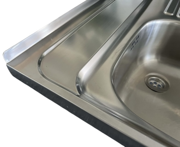 BLANCO Auflage-Spüle 100x60 cm Edelstahl Becken-Links