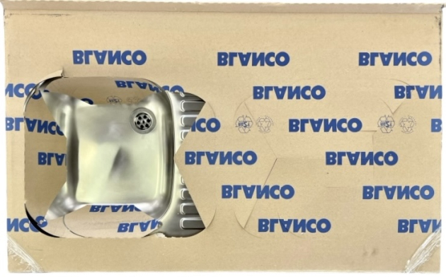 BLANCO Auflage-Spüle 100x60 cm Edelstahl Becken-Links