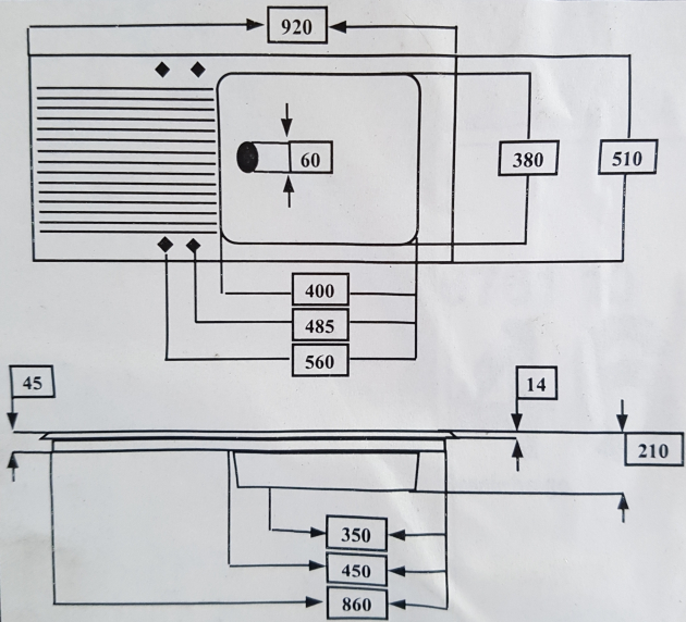 VILLEROY & BOCH Tudor 1.0 Keramik-Spüle Creme/Beige-Granit 92/51 cm