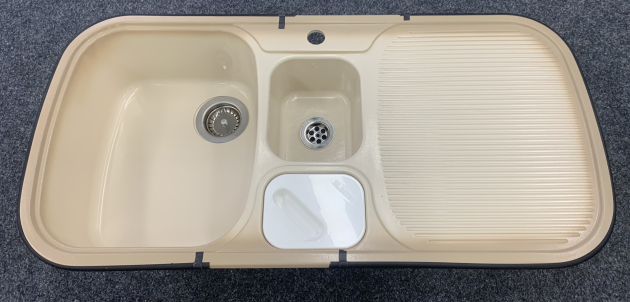 BLANCO Multi-Box Spüle Becken Links 99,5x49 cm Capuccino