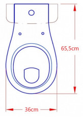 KERAMAG Fondo Stand-WC-Kombination Combi-WC 46cm Manhattan Grau