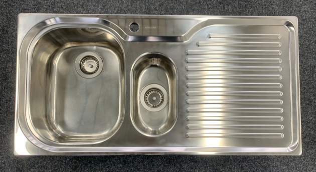 SUTER Astracast Crystal Spüle 100x50 cm EDELSTAHL Becken-Links