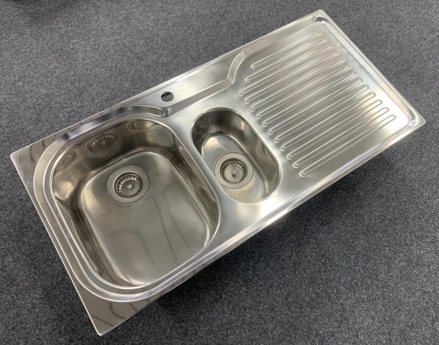 SUTER Astracast Crystal Spüle 100x50 cm EDELSTAHL Becken-Links