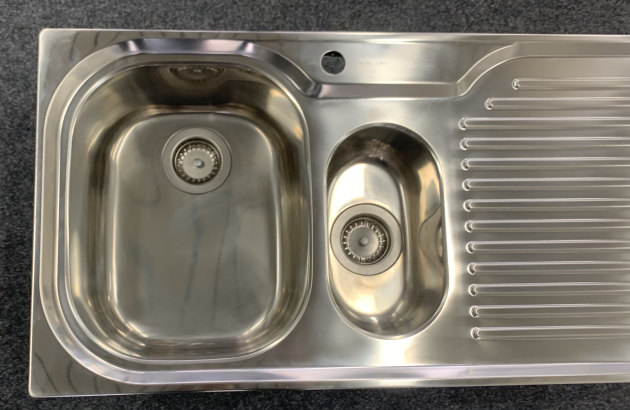 SUTER Astracast Crystal Spüle 100x50 cm EDELSTAHL Becken-Links