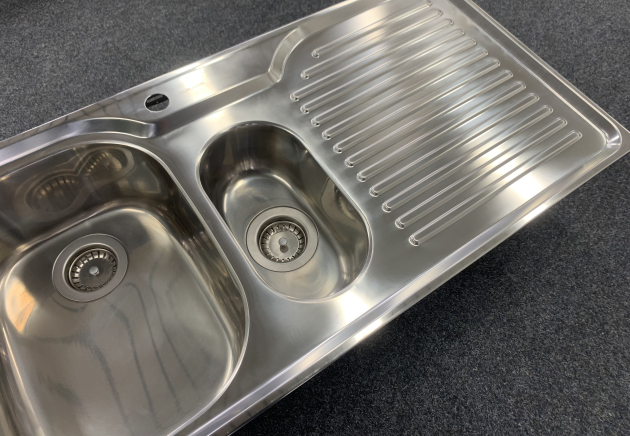 SUTER Astracast Crystal Spüle 100x50 cm EDELSTAHL Becken-Links