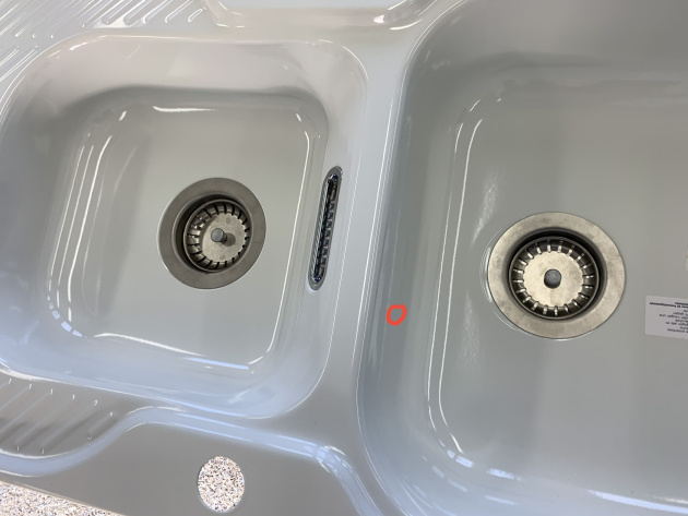 TEKA As Spüle Weiss 99,6 x 46,2 cm BECKEN-LINKS