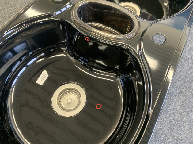 TEKA Premiere 2 Doppelbecken-Spüle SCHWARZ 96x48,5 cm