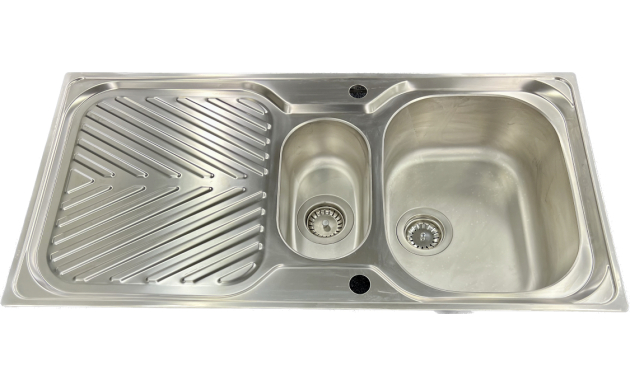 SUTER Econom EC100 Spüle 100x50 cm EDELSTAHL MATT Reversibel